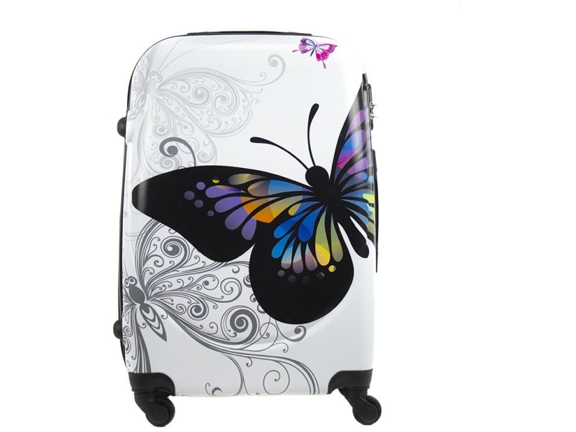 Mala cabine COSHANO bagagem de mão viagem avião 4 rodas giratórias 360º borboleta 55x35x25cm