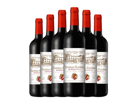 Vinho CHÂTEAU CLEYRAC Château Cleyrac. Rouge Bordeaux (0.75 L - 6 Unidades)