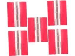 Conjunto De 5 Acrílico Com Eixo Aço, Para Gavetas, Caixas, E Portas
