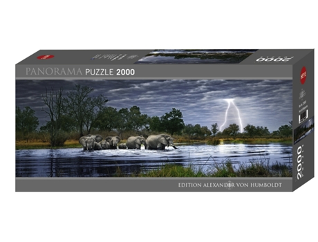 Puzzle 2000 peças Herd Elephants (Idade minima recomendada: 9 anos)