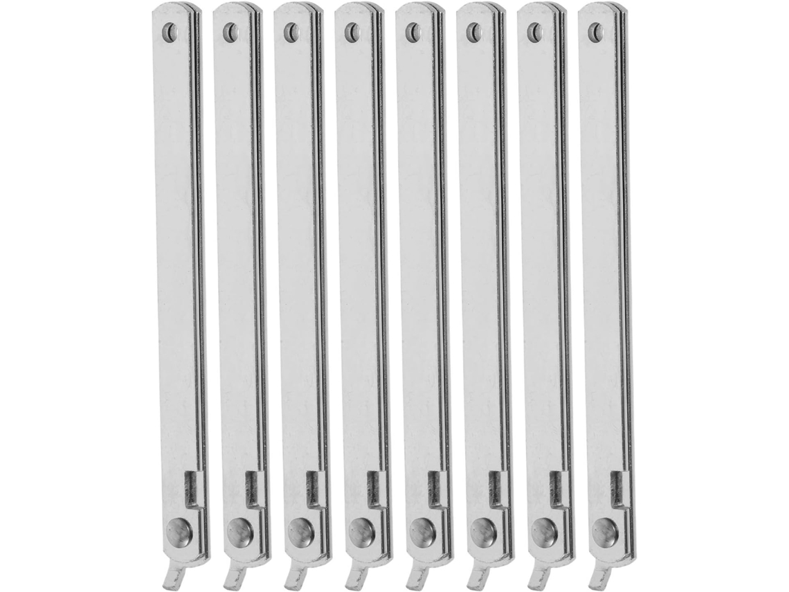 Conjunto De 8 Varões Telescópicos Ajustáveis Ferro Para Portas E Janelas, Suporte Curvo Dobrável Para Uso Externo