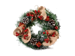 Guirlanda De Natal Artesanal Laxiscreed Para Janela E Vitrine, Decoração Natalina Elegante