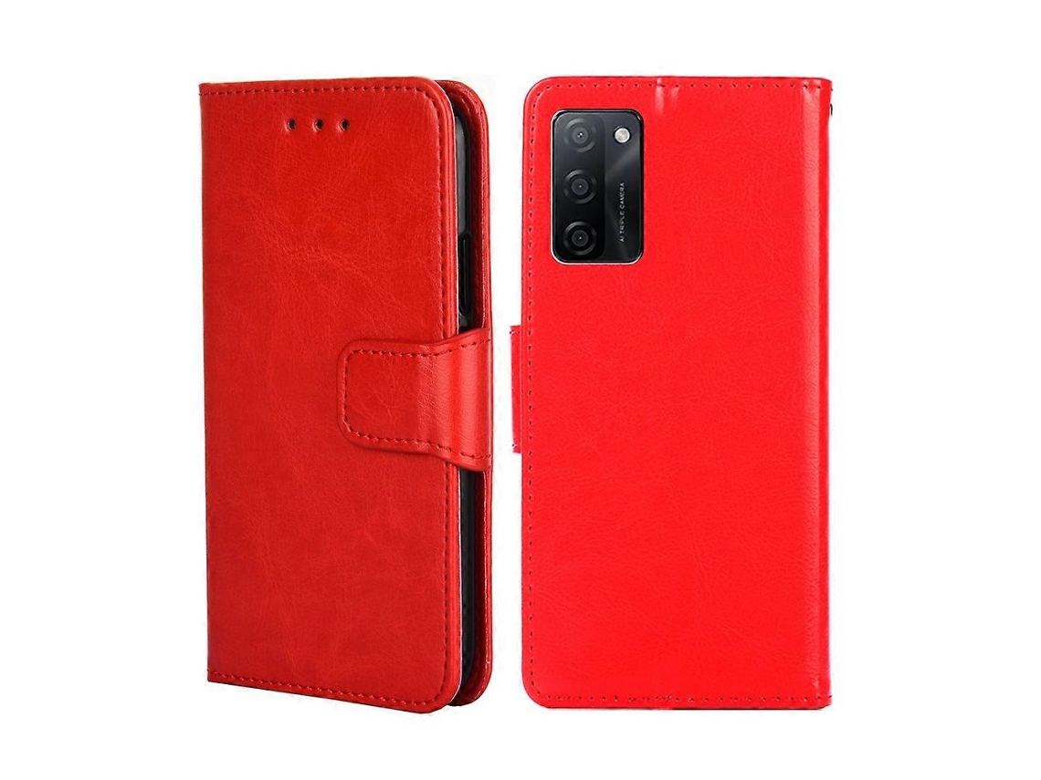 Capa De Celular Em Couro Com Textura De Cristal Para Oppo A55s 5g