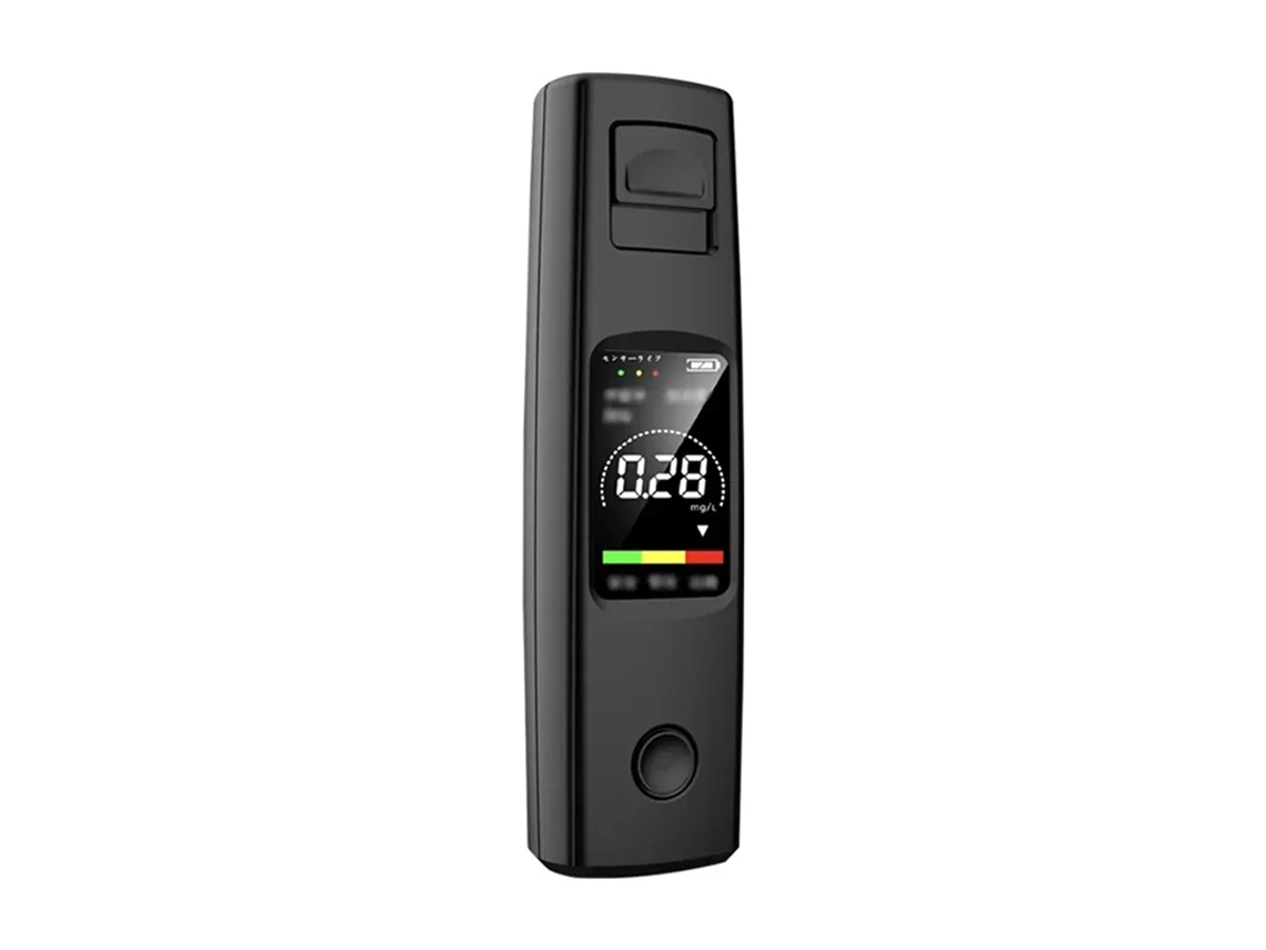 Bafômetro, Testador De Álcool No Hálito Portátil De Alta Precisão Com Visor Digital/preto 