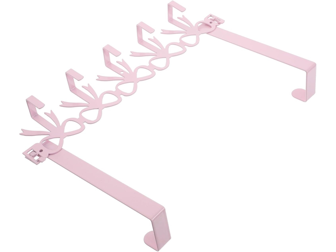 Packove Ganchos De Porta Com Laço Rosa Quarto Menina, Organizador De Ferro Com 5-ganchos, Design Que Economiza