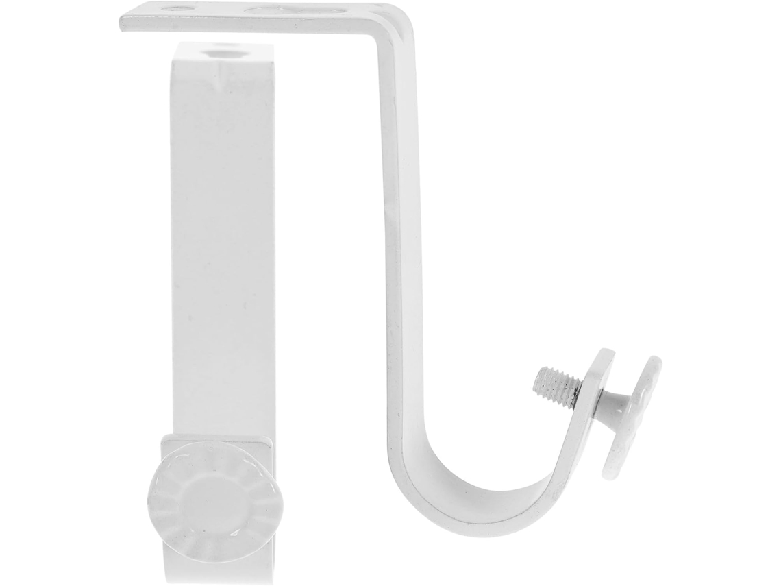 Conjunto De 2 Suportes De Ferro Branco Resistentes E Estáveis
