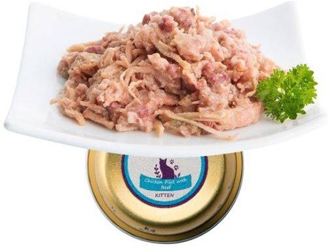 Ração para Gatos  (90 g - Húmida - Sabor: Frango e Vaca)
