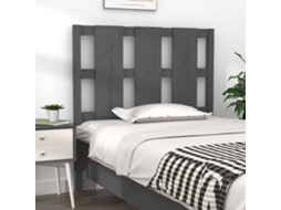 Vidaxl Cabeceira De Cama 105,5x4x100 Cm Pinho Maciço Cinzento