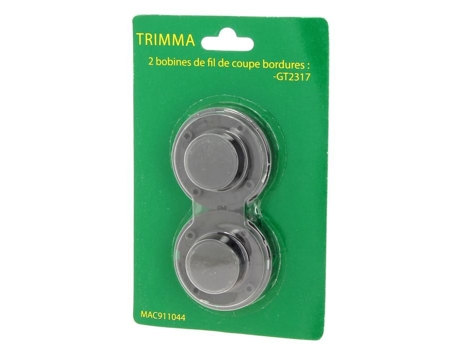 Pacote com 2 carretéis de linha, cortador de grama Trimma Mac911044