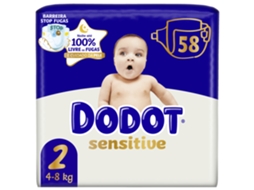 Fraldas Sensitive 4-8kg T2 Dodot