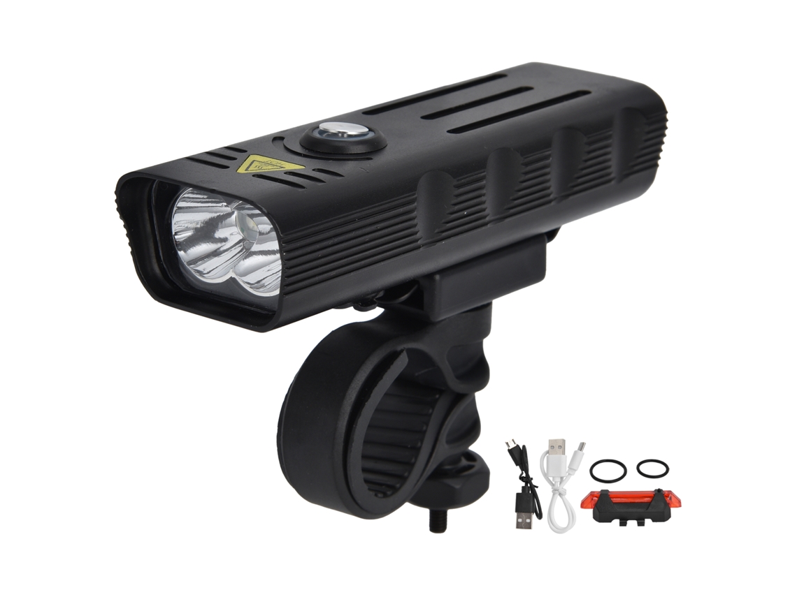 2026 luz Bicicleta 3 em 1 Multifuncional Recarregável Amplia Faixa Compacta 4 Marchas Farol de Bicicleta para Exterior