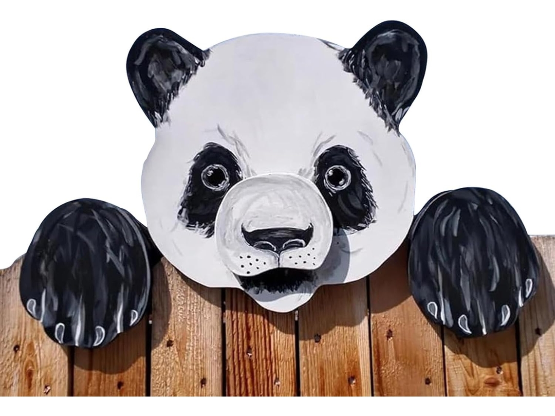 Decoração de Jardim, Decoração de Quintal com Animais, Decoração Artística Divertida para Pátio, Decoração de Cerca com CHABERLU