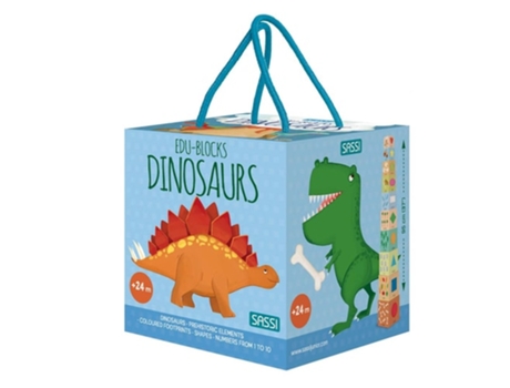 Livro Edu-blocks. Dinosaurs De Sassi (inglês)