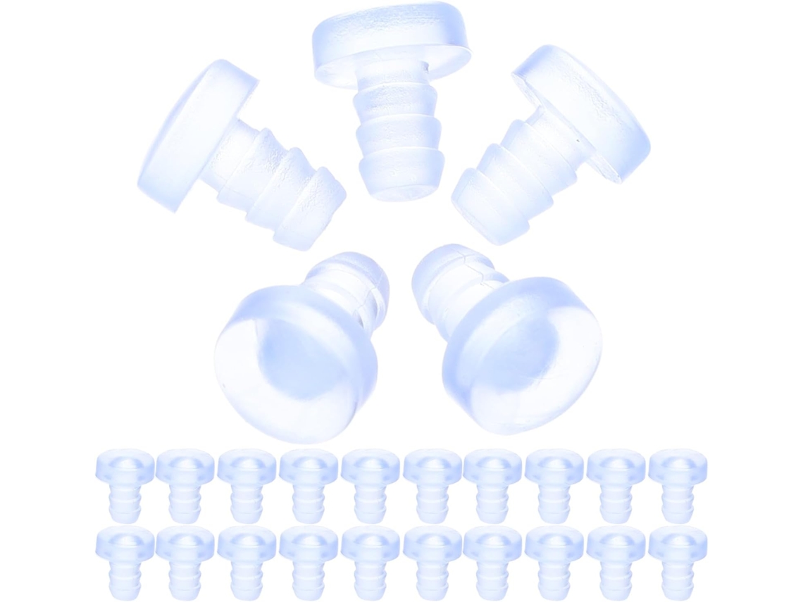 Protetores De Piso Silicone Transparente Secfou, 50 Unidades, Almofadas Antiderrapantes Para Pés De Cadeiras Escritório