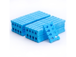 100 Peças De Separador De Dedos De Esponja Macia Para Unhas Artísticas Divisor Separador Para Manicure Pedicure Azul
