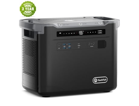 Power Station Gerador Portátil Flashfish S25 2000w 1997wh Bateria Lifepo4 3000 Ciclos Carregamento Rápido 1600w Ac Luz Led Para Externas/acampamento