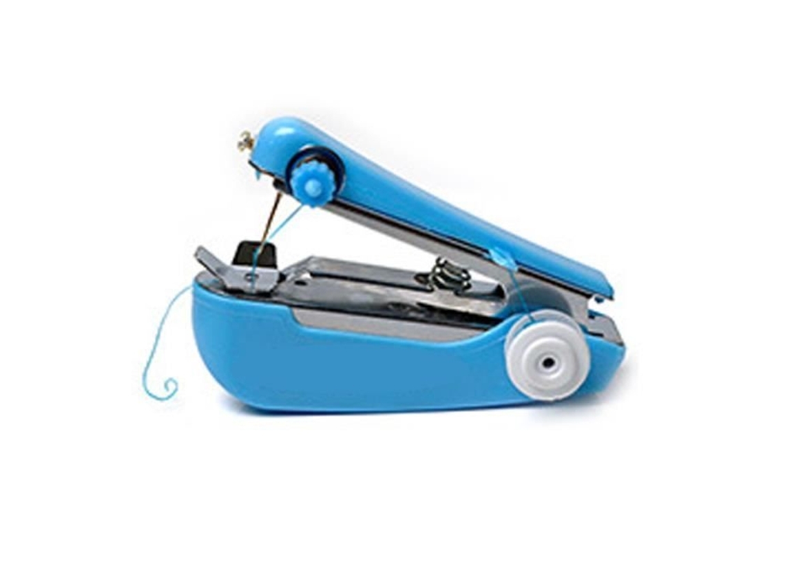Máquina De Costura Mini Máquina De Costura Portátil Sem Fio Ferramenta De Ponto Rápido Para Casa Azul*