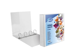 Pasta de Arquivo Personalizavel FOROFIS A4 L/70 4 Argolas Branco Pp 91101