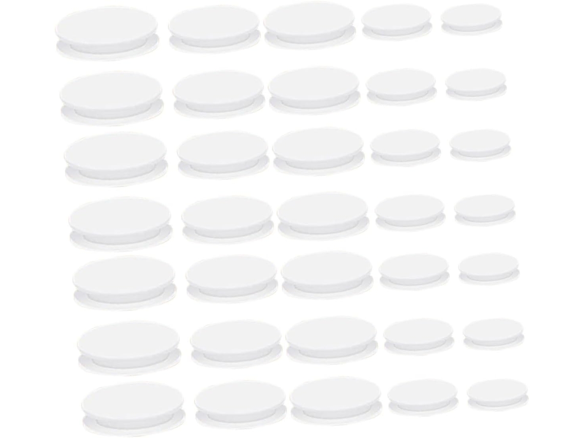 Ciieeo Conjunto De 40-tampas Redondas Borracha Para Fundo Cofrinho Tampas Reposição Cofre Moedas