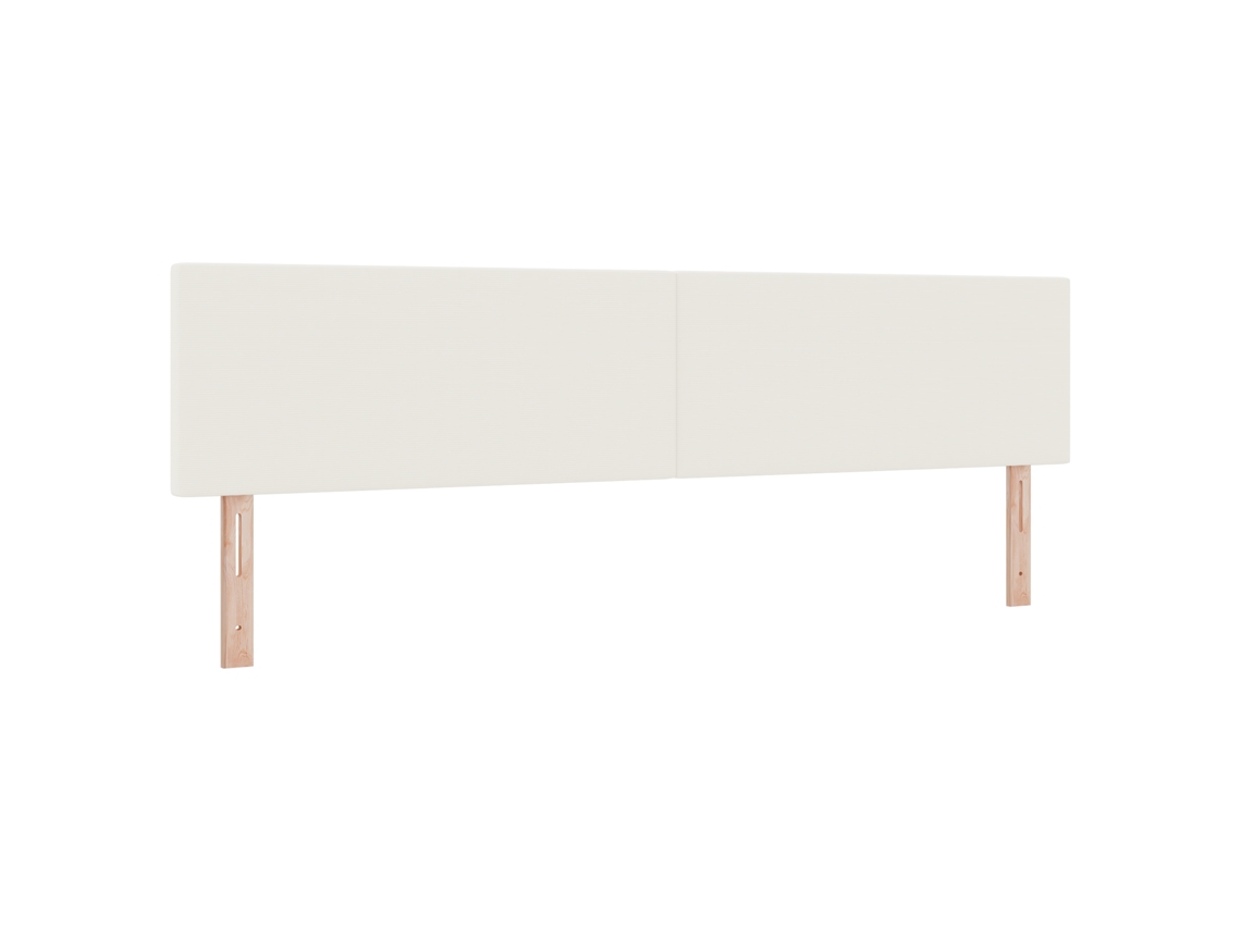 Cabeceira Baixa Estofada Creme Vidaxl Creme Cordão (100x40x5cm)