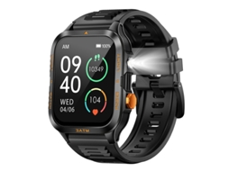 Smartwatch Kt89 Com Proteção À Prova D'água De 3 Atm E Bateria De Longa Duração De 25 Dias (preto)