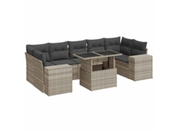 Garden Sofa Set, Garden Sofa Sets Vidaxl Cinzeto Rattan / Vime (n/a)