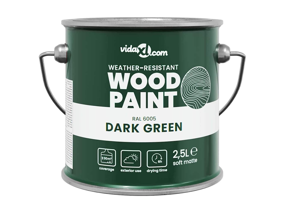 Conjunto 1 Revestimento Externo Vidaxl Verde (2,5 L)