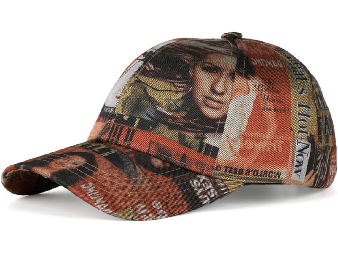 Boné de Corrida Feminino com Estampas Irregulares, Primavera Outono | S/MARCA