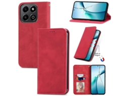 Capa De Celular De Couro Com Flip Magnético Retro Skin Feel