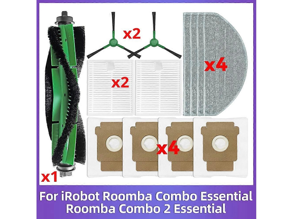 Para Conjunto Essential / Vac 2 Varredor Acessórios Principal Escova Lateral Filtro Esfregão Cl