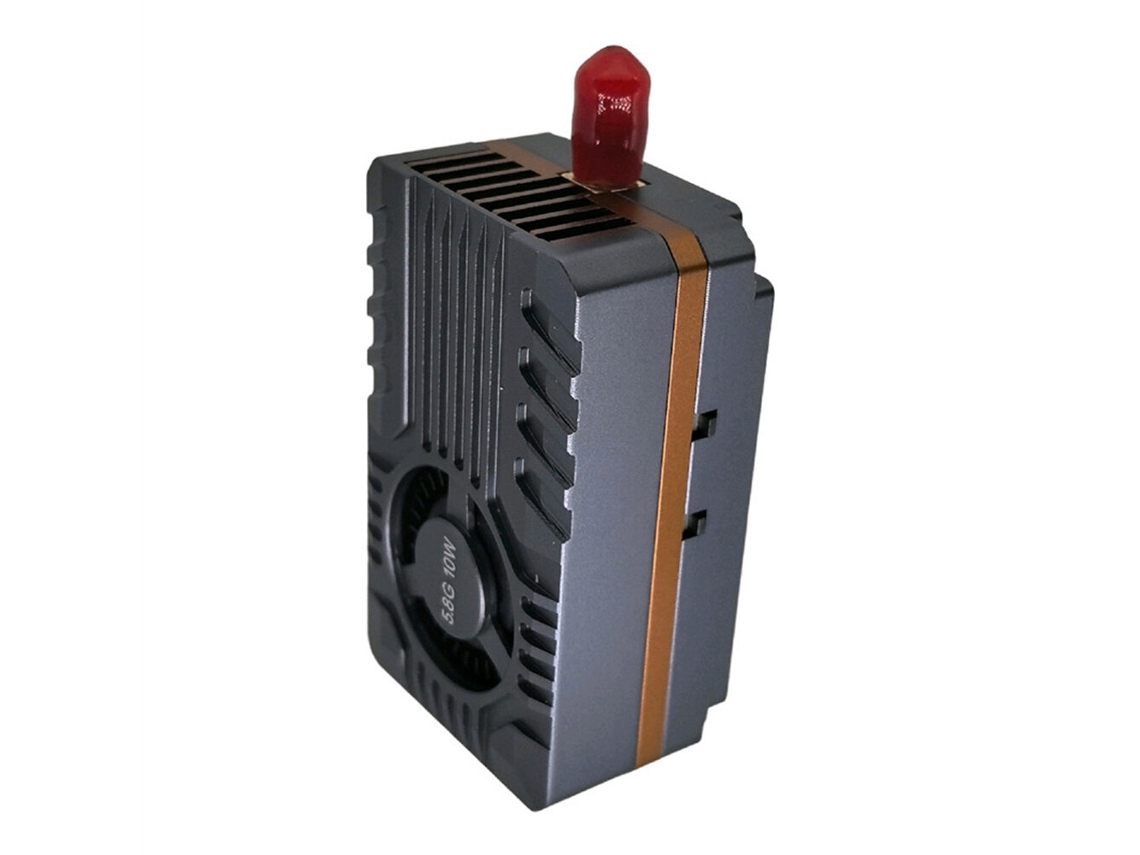 Preto Hawkeye Sk vtx11 4.9 5.8ghz 10w Transmissor Vídeo Fpv Sem Fio Longo Alcance 80 Canais Suporte Osd para Drone Alta Potência MDUG
