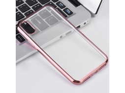 Capa TPU Eletroplatada para iPhone X Ouro Rosa EOOCOO