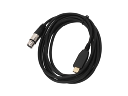 Cabo USB para Microfone, Cabo Conversor USB para XLR Fêmea, Cabo Adaptador para Microfone LAXISCREED