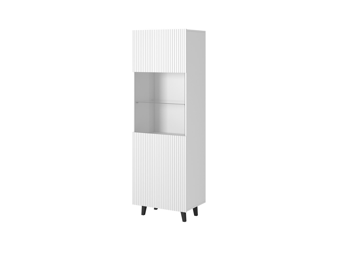 Vitrine Pafos 60x40x182 Cm Branco Mate Cama Meble