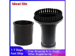 * escova redonda 1 * adaptador de mangueira escovas redondas de limpeza para karcher diâmetro interno 32-35mm acessórios de aspirador de pó conjunto d
