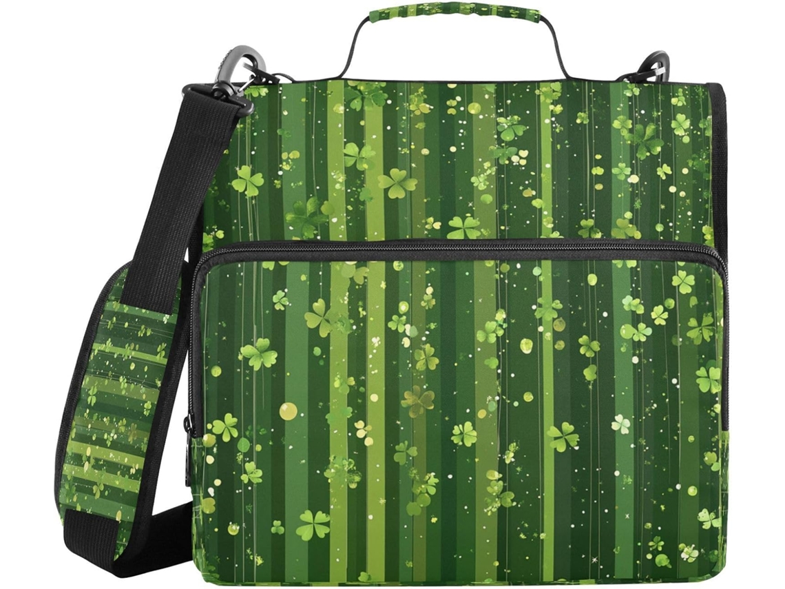 Organizador de Arquivos com 3 Argolas, 1,5 Polegadas, Altura de Ombro, Organizador Escolar Compatível com Diversas Mochilas Escolares E