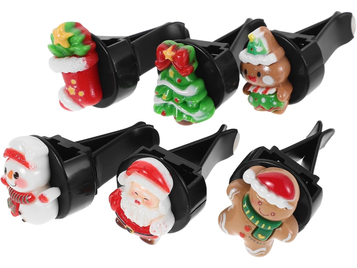 Clips De Perfume Para Carro Com Tema Natalino