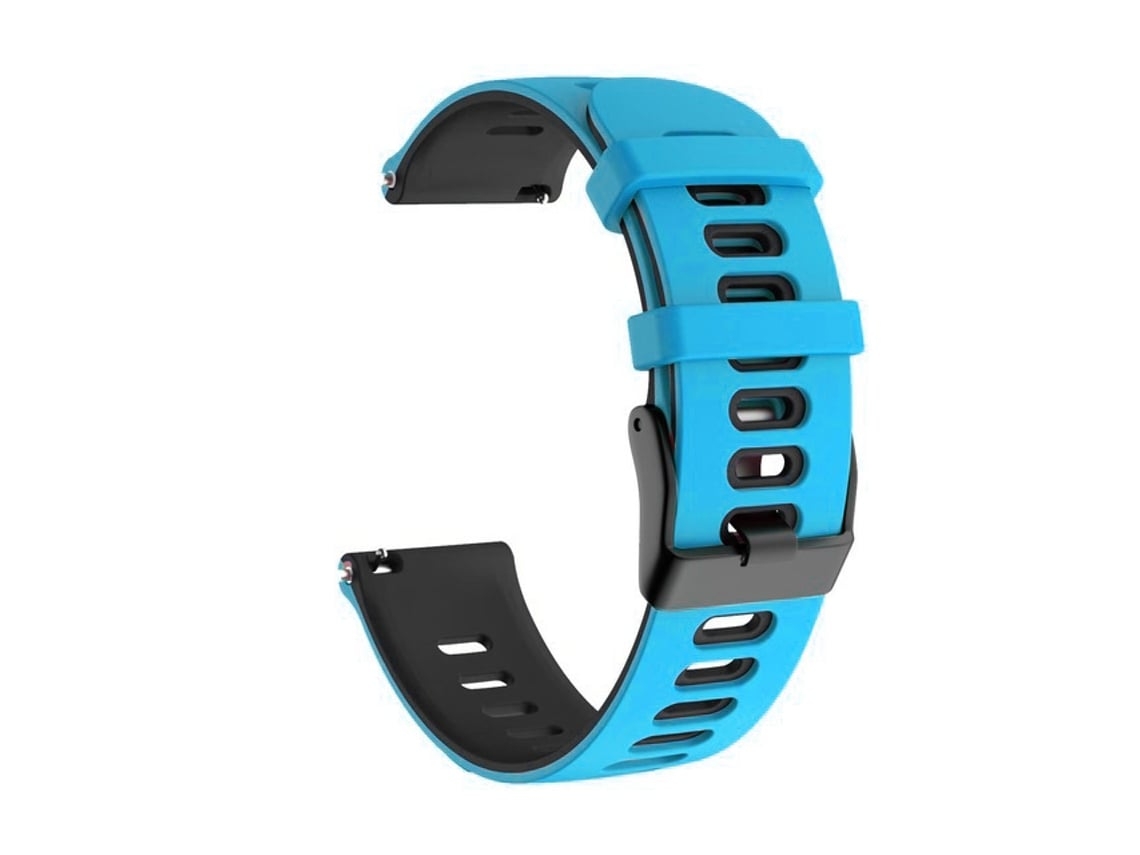 Pulseira De Silicone Bicolor 22 Mm, Compatível Com Huawei Watch Gt 3 46 (azul E Preto), Acabamento Moderno