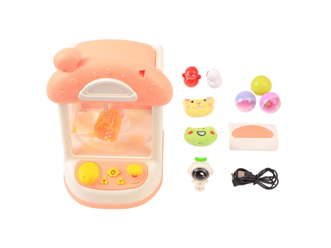 Ats máquina de Garra Mini Eléctrica Juego Arcade Niños Juguete Capturar Muñecos Con Luz Respiratsoria