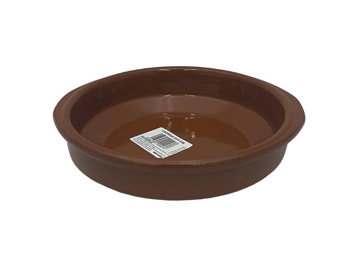 Cazuela barro redonda 18 cm