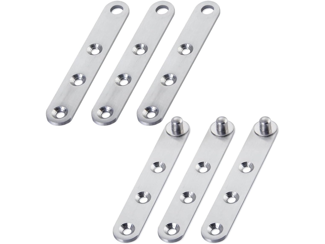Conjunto De 6 Dobradiças Giratórias Para Portas De Móveis E Armários.