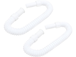 Conjunto De 2 Mangueiras Flexíveis Para Drenagem, Saída De Água Compatível Com Máquinas De Lavar Roupa E Pias.