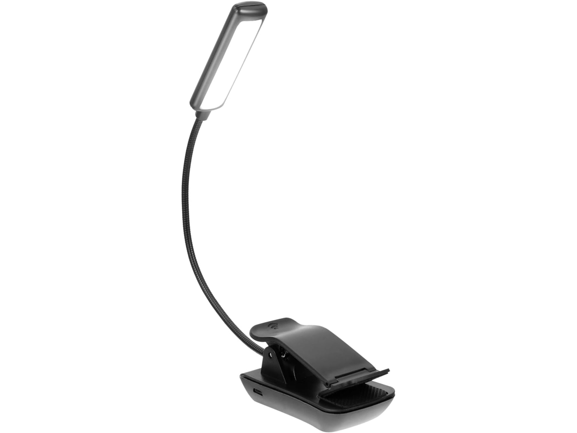 Luminária Led Uniforme Com Suporte De Leitura Ajustável E