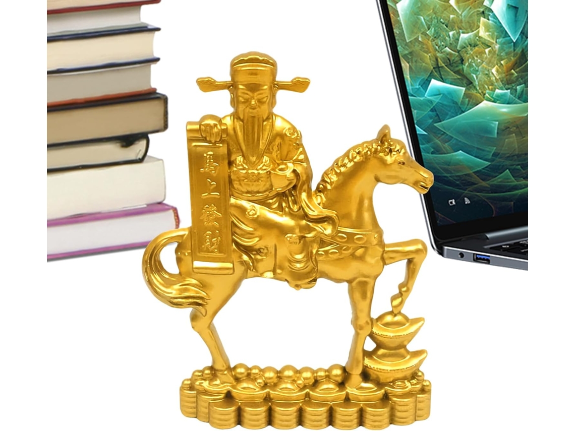 Estatuetas De Cavalos, Estatuetas De Animais Em Metal Dourado |