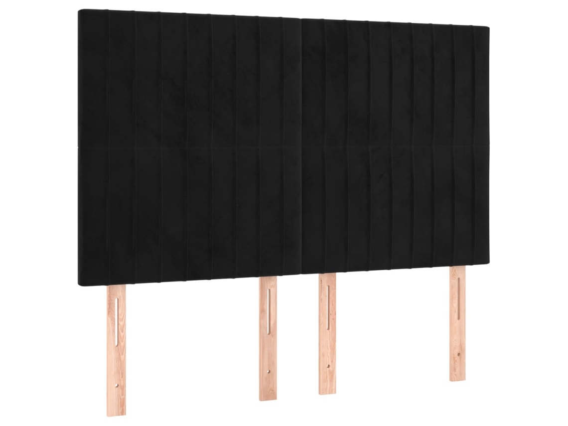 Headboard, Headboards Vidaxl Preto Veludo (144 Cm)