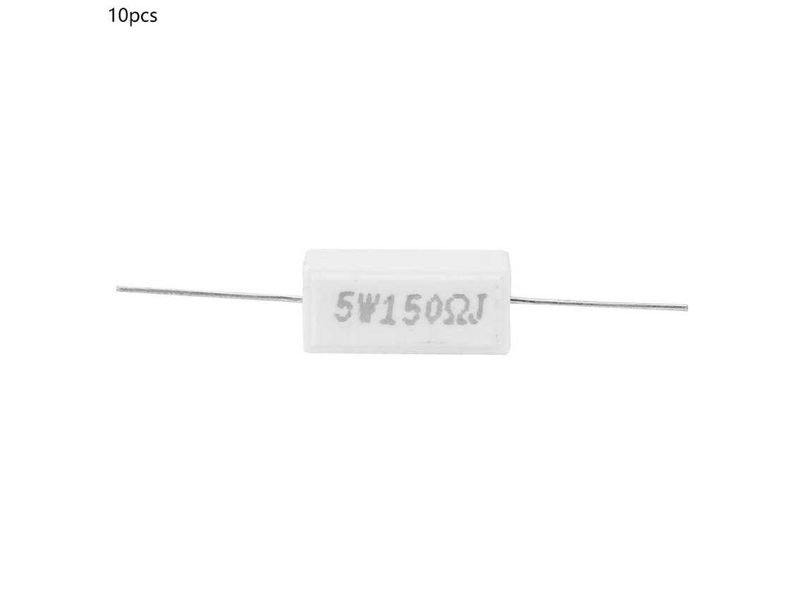 10 Resistor de Cimento Potência 5w 150r 5% com S/MARCA