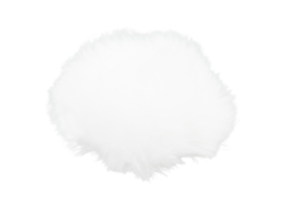 Paraviento De Pelo Artificial Para Micrófono Lavalier Lapel, Funda Antiviento Clip On De Pelo Blanco