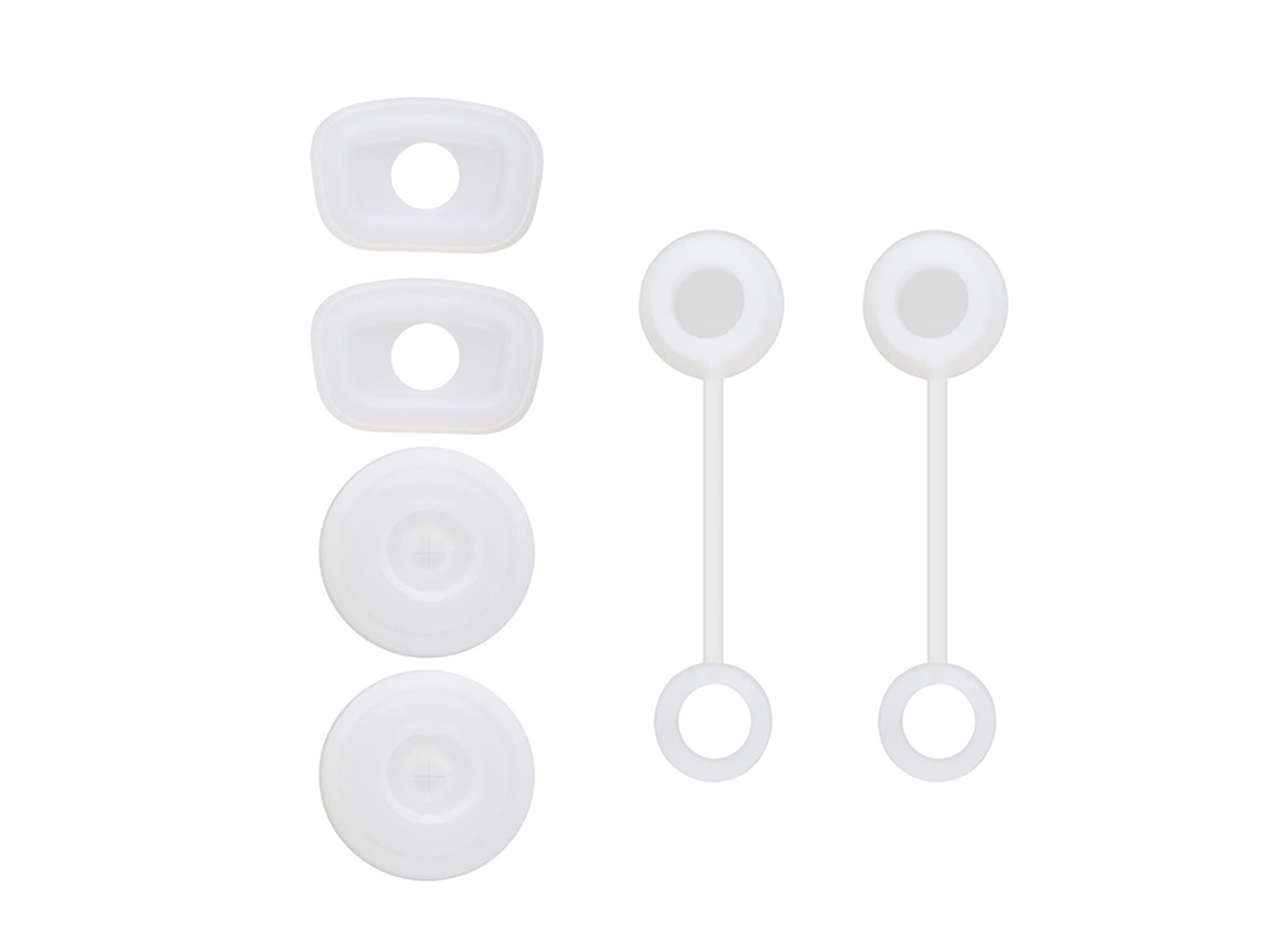 Conjunto De Tampa Palha Silicone, Rolha Quadrada À Prova Derramamento, Vazamento Para Garrafa Copo