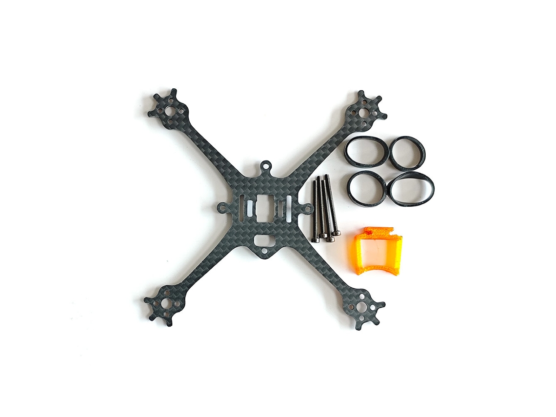 Kit de Frame Velociraptor de 3 Polegadas 90mm/116mm 1s 2s Compatível com Sistema Digital O4 Lite Air Unit Drones de Corrida Fpv MDUG