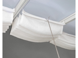 Cortinas para cobertura CANOPIA de Pérgola 3X3 m Branco